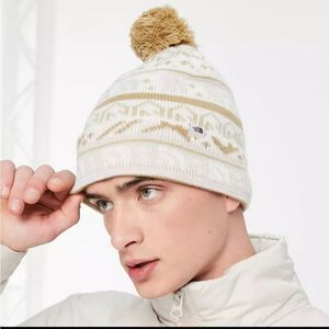 🆕️ The North Face Fair Isle pom pom unisex beanie winter hat